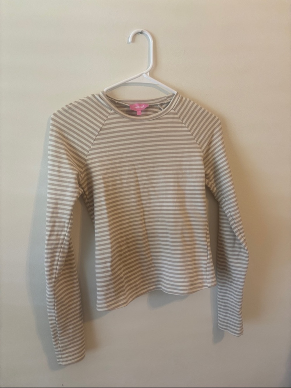 Edikted Striped Long Sleeve Cozy Top - Cream & White - Picture 2 of 5
